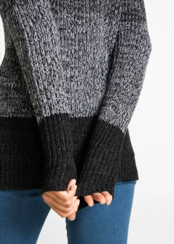 New Jersey con patrón de rayas Mujer Jerséis|Ropa De Punto
