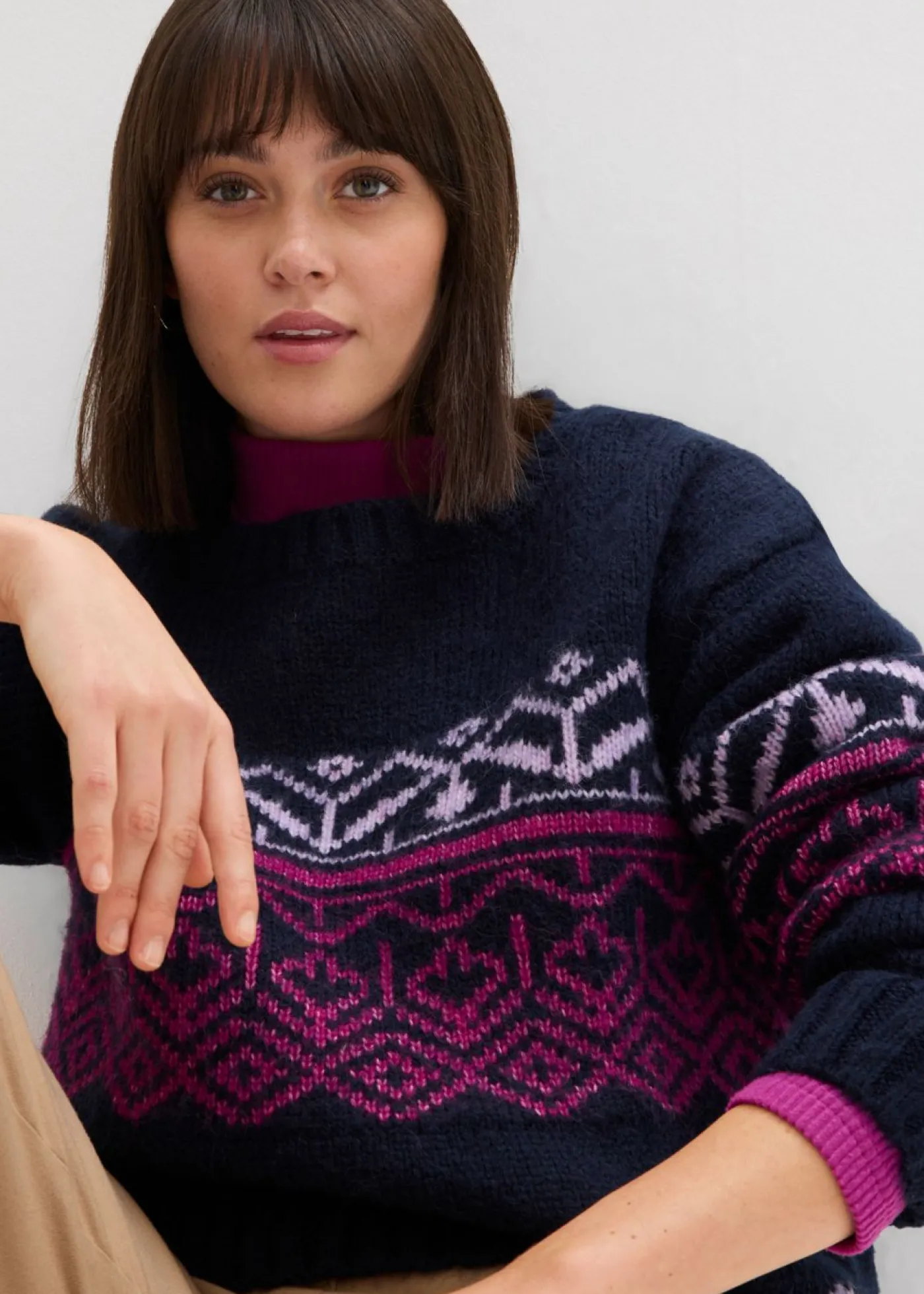 Best Jersey con patrón nórdico Mujer Jerséis|Ropa De Punto