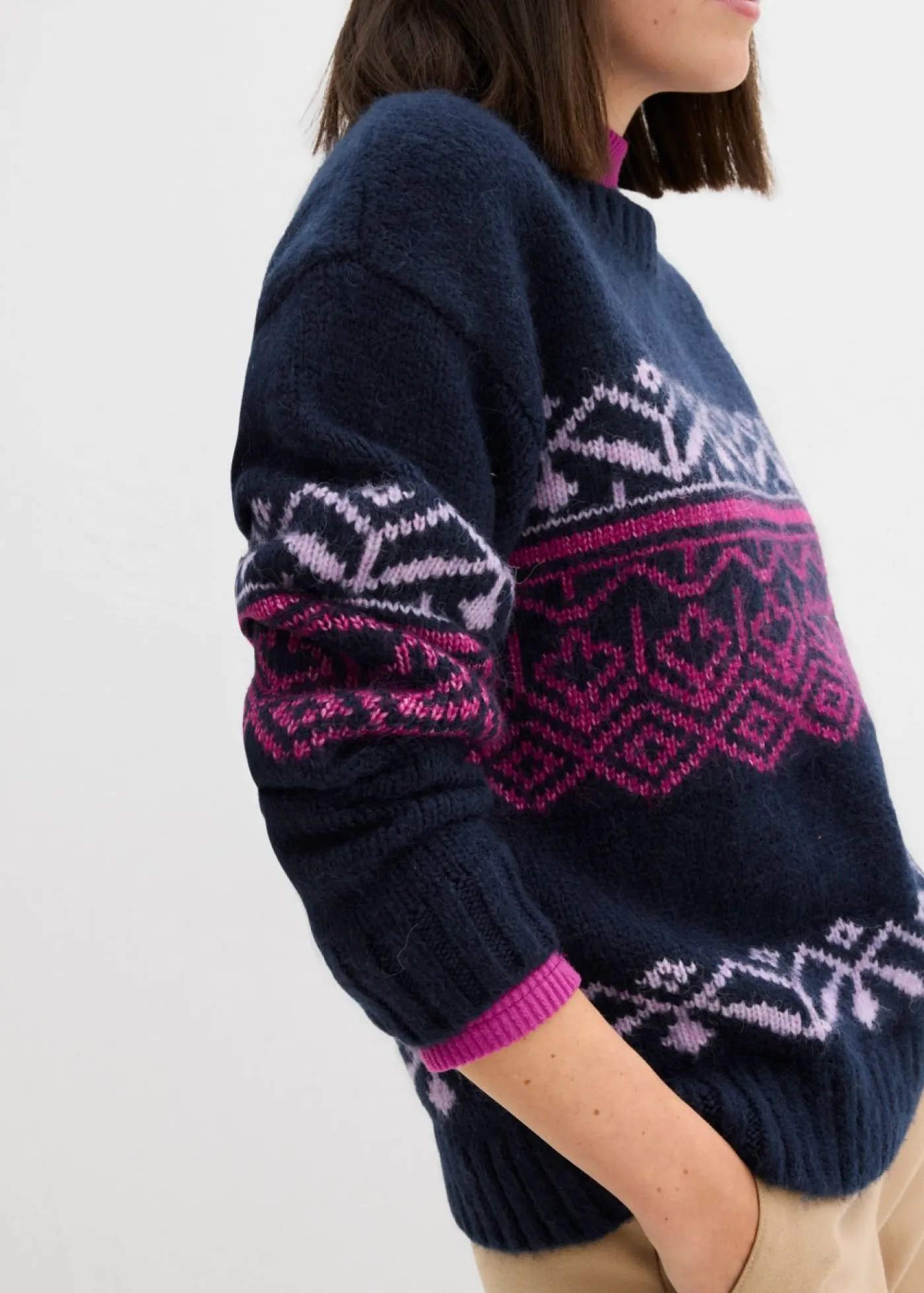 Best Jersey con patrón nórdico Mujer Jerséis|Ropa De Punto