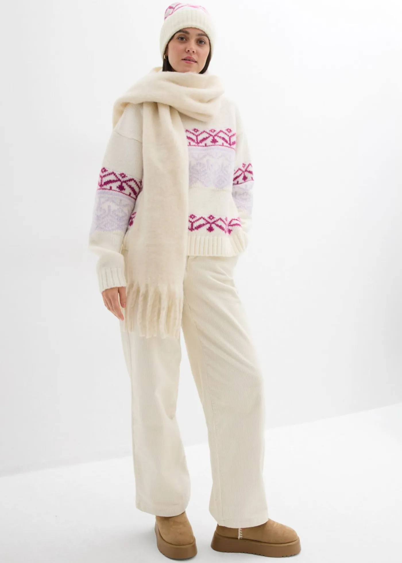 Outlet Jersey con patrón nórdico Mujer Jerséis|Ropa De Punto