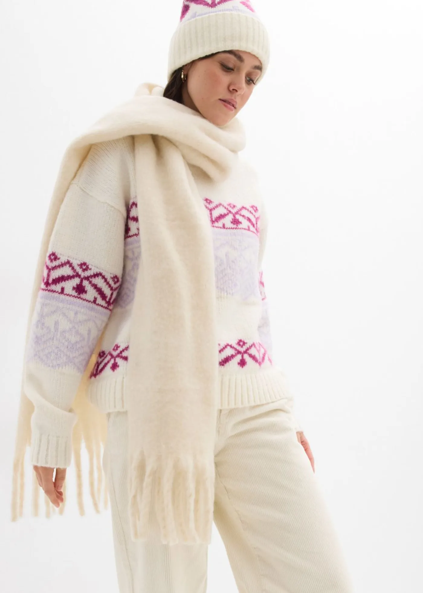 Outlet Jersey con patrón nórdico Mujer Jerséis|Ropa De Punto