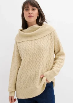 Best Jersey con patrón trenzado Mujer Jerséis|Ropa De Punto