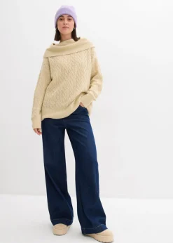 Best Jersey con patrón trenzado Mujer Jerséis|Ropa De Punto