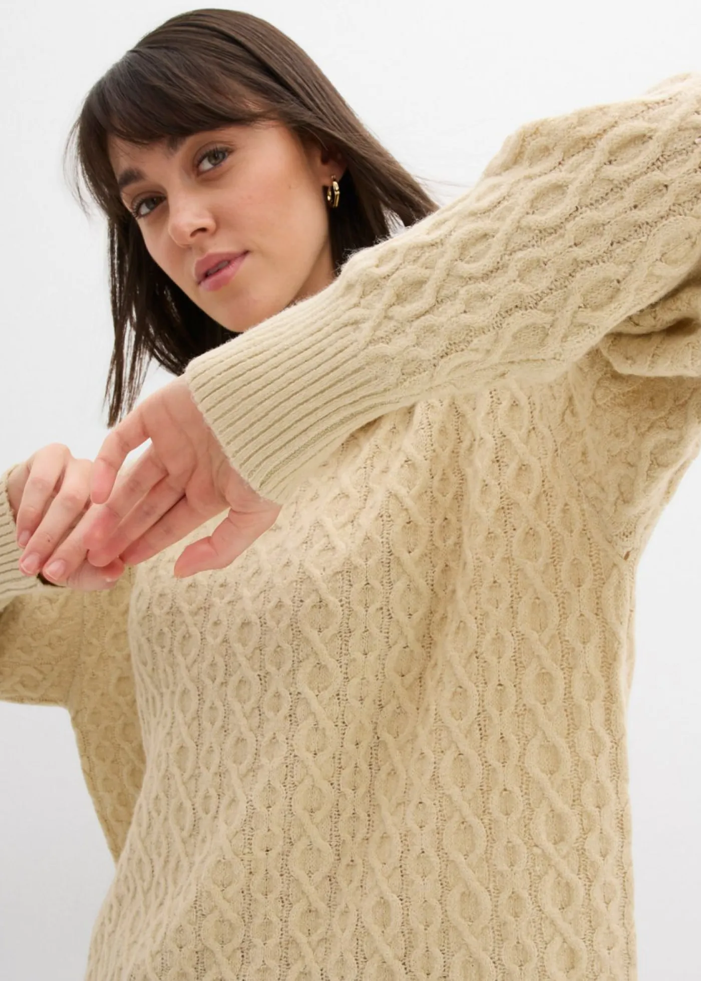 Best Jersey con patrón trenzado Mujer Jerséis|Ropa De Punto