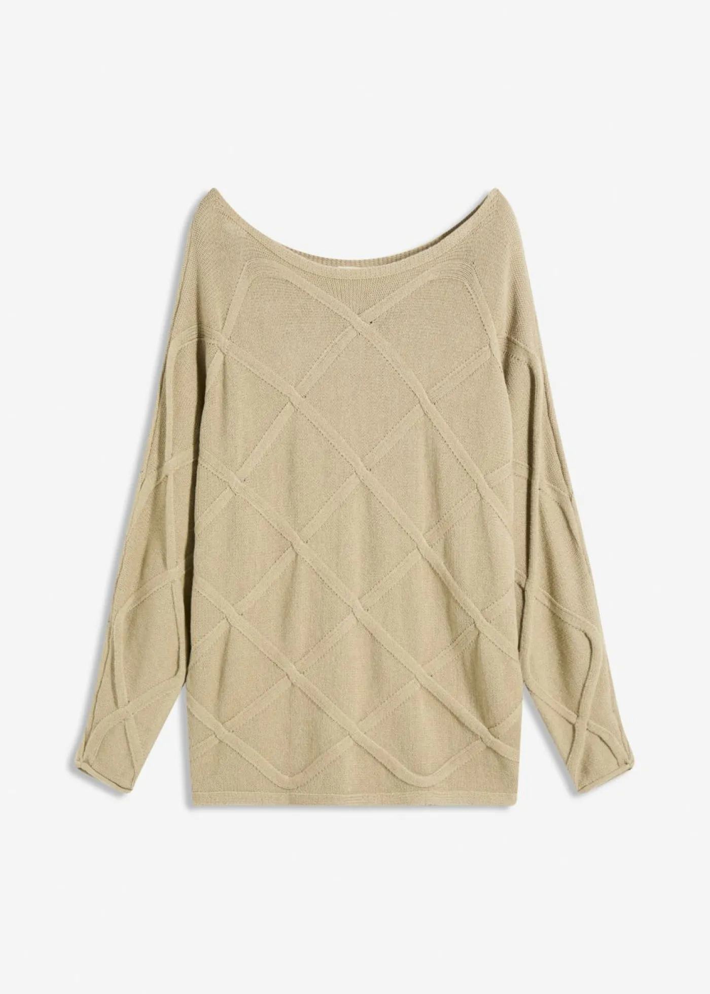 Sale Jersey con patrón trenzado horizontal Mujer Jerséis|Ropa De Punto