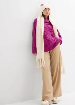 Clearance Jersey con patrón trenzado Mujer Jerséis|Ropa De Punto