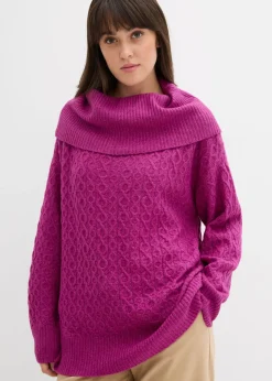 Clearance Jersey con patrón trenzado Mujer Jerséis|Ropa De Punto