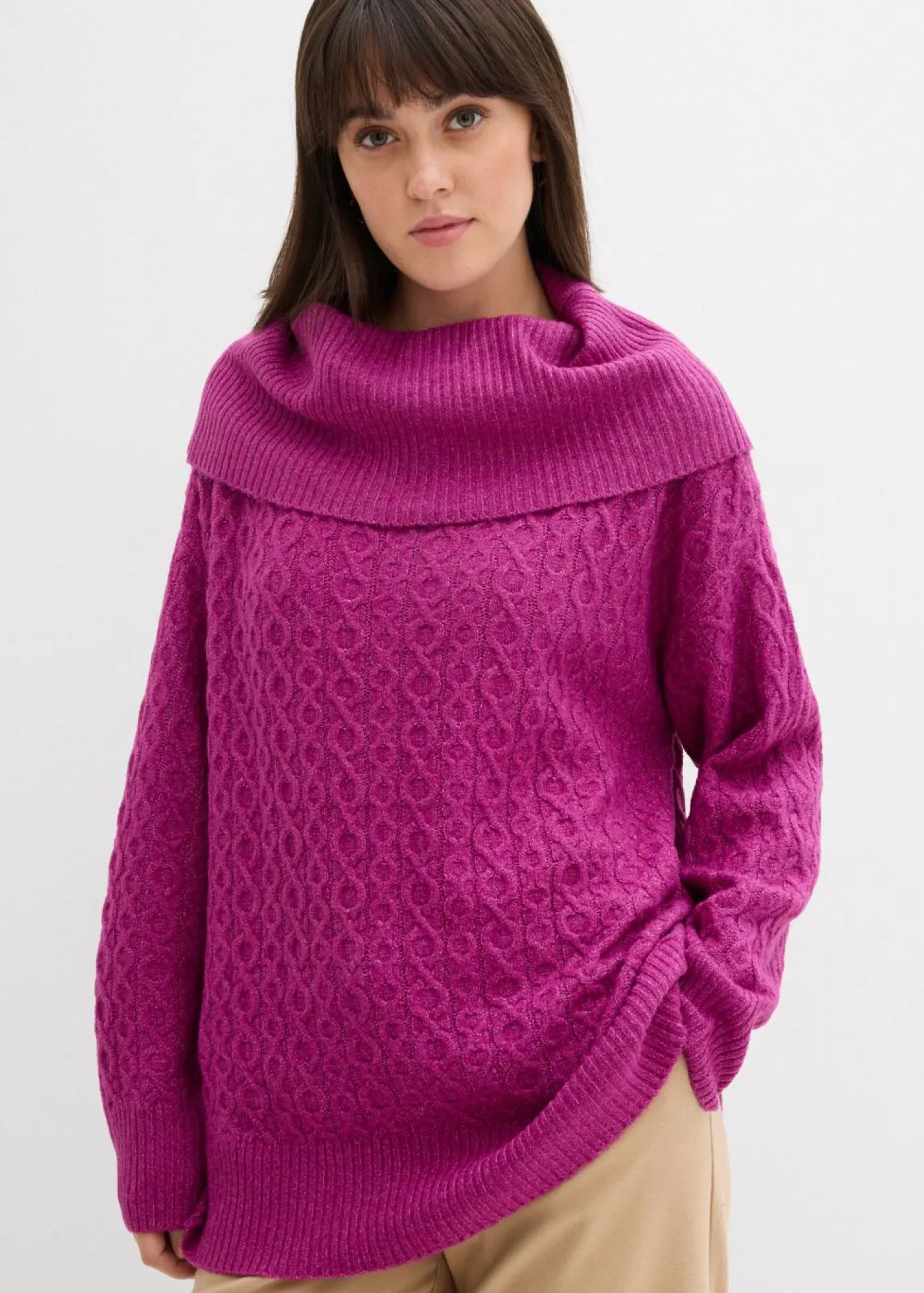 Clearance Jersey con patrón trenzado Mujer Jerséis|Ropa De Punto