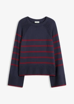 Clearance Jersey con rayas en contraste Mujer Jerséis|Ropa De Punto