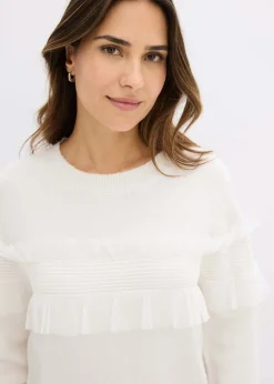 Best Jersey con volantes Mujer Jerséis|Ropa De Punto