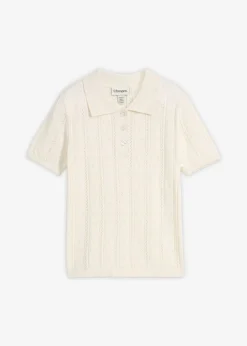 Online Jersey de ajour con mezcla de seda Mujer Premium|Jerséis