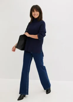 Best Jersey de algodón puro con cuello vuelto Mujer Jerséis|Ropa De Punto