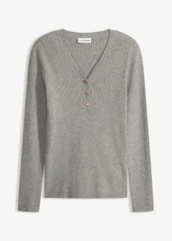 Sale Jersey de canalé con viscosa Mujer Jerséis|Ropa De Punto