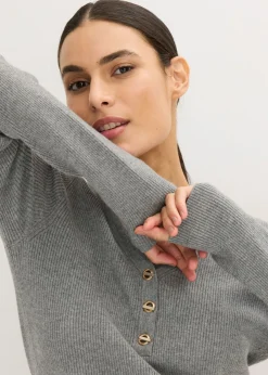 Sale Jersey de canalé con viscosa Mujer Jerséis|Ropa De Punto