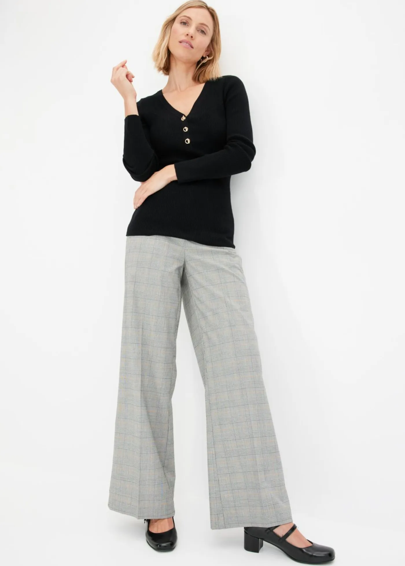Outlet Jersey de canalé con viscosa Mujer Jerséis|Ropa De Punto