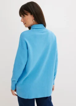 Outlet Jersey de canalé de algodón puro Mujer Jerséis|Ropa De Punto