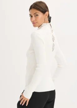 Clearance Jersey de canalé de mezcla de viscosa fluida Mujer Jerséis|Ropa De Punto