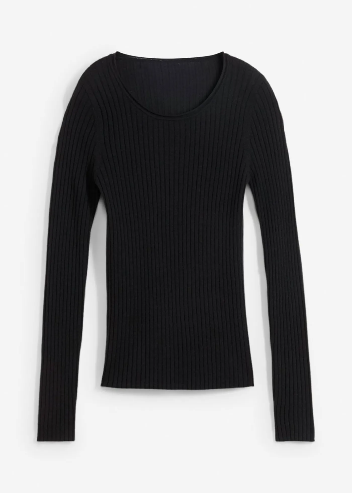 Hot Jersey de canalé en lana merina Mujer Premium|Jerséis