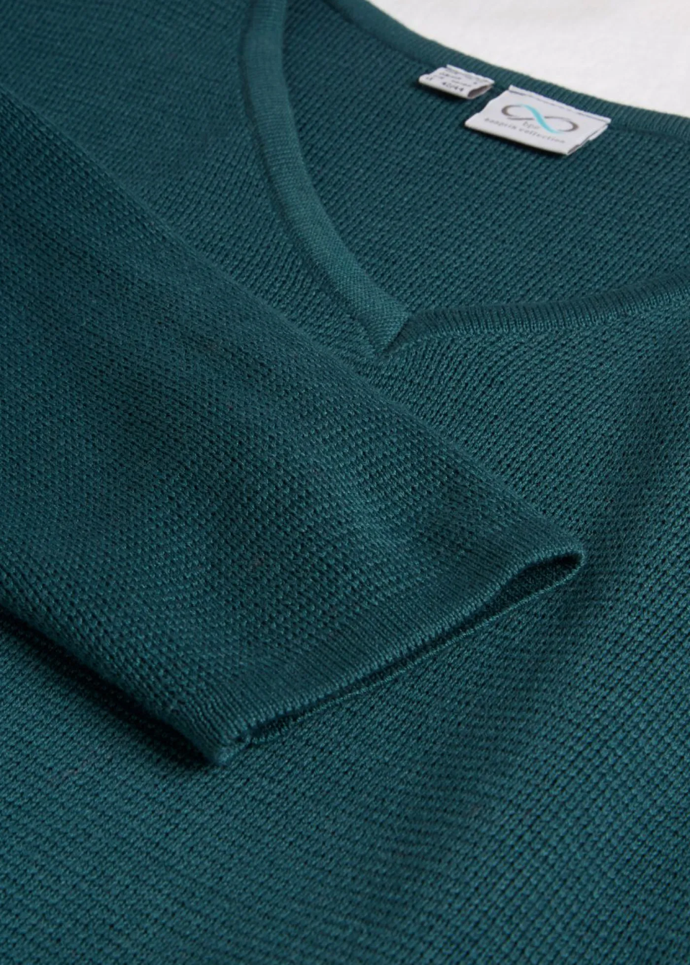 New Jersey de canalé Milano con escote en V Mujer Jerséis|Ropa De Punto