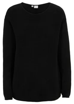 Clearance Jersey de canalé Milano con cuello redondo Mujer Jerséis|Ropa De Punto