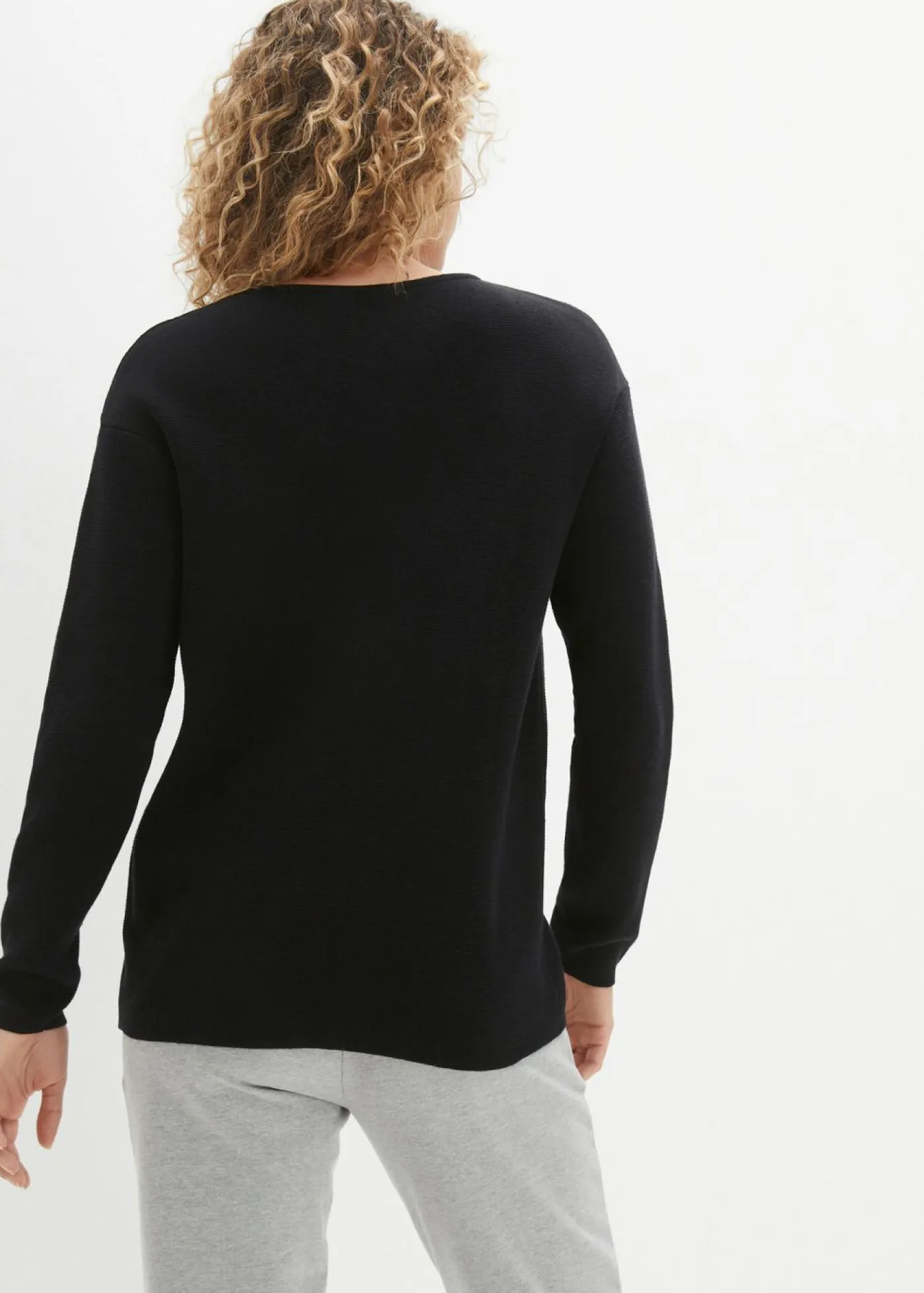 Clearance Jersey de canalé Milano con cuello redondo Mujer Jerséis|Ropa De Punto