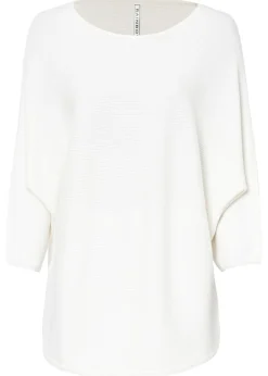 Jersey de canalé oversize de mezcla de viscosa Mujer Jerséis|Ropa De Punto