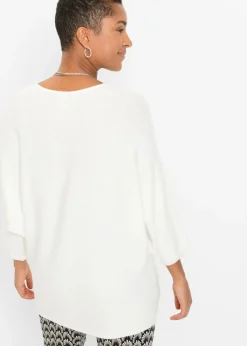 Jersey de canalé oversize de mezcla de viscosa Mujer Jerséis|Ropa De Punto