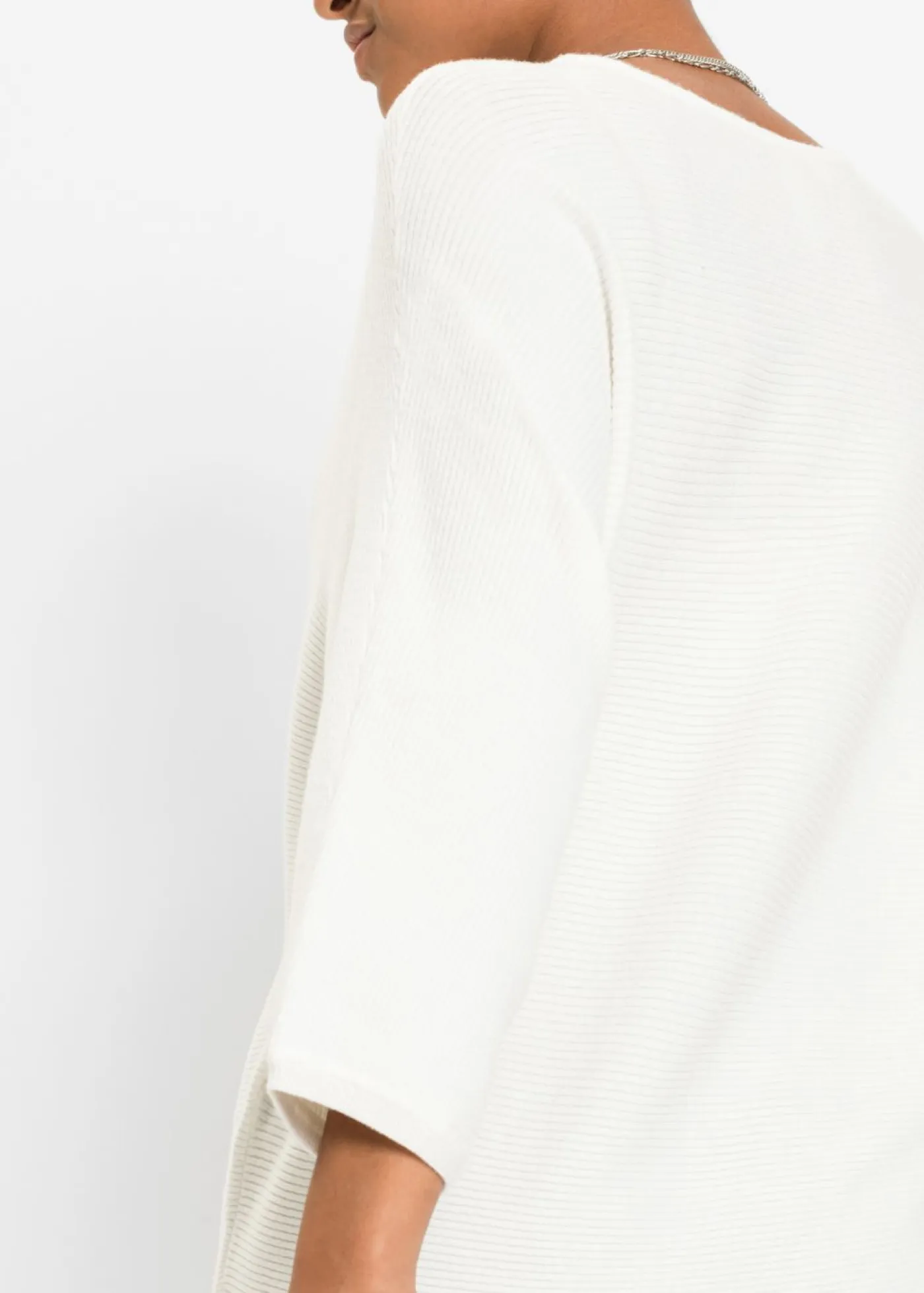 Jersey de canalé oversize de mezcla de viscosa Mujer Jerséis|Ropa De Punto
