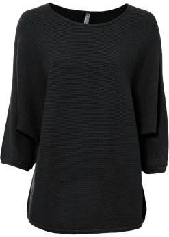 Jersey de canalé oversize de mezcla de viscosa Mujer Jerséis|Ropa De Punto