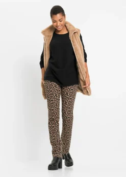 Jersey de canalé oversize de mezcla de viscosa Mujer Jerséis|Ropa De Punto