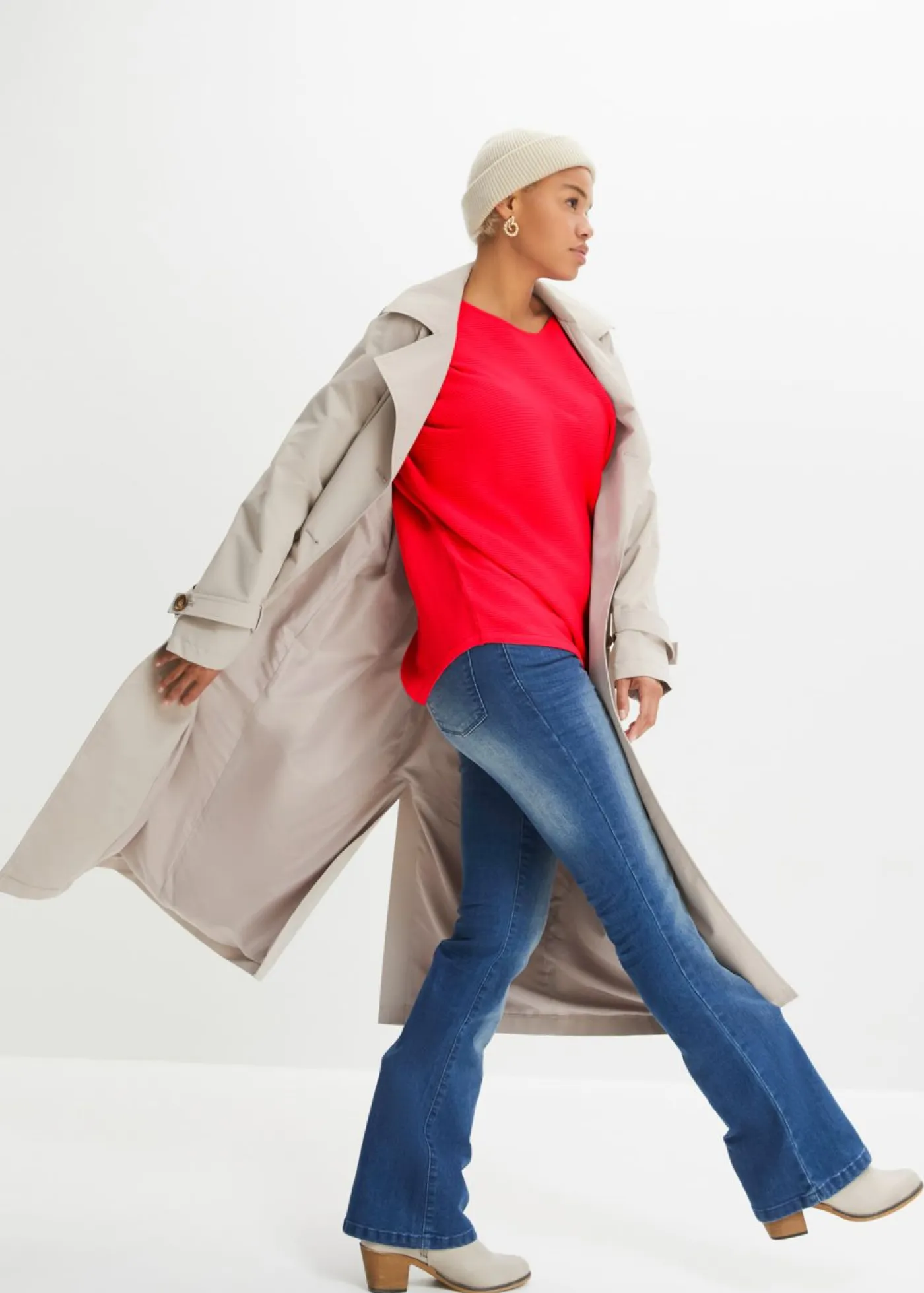 Jersey de canalé oversize de mezcla de viscosa Mujer Jerséis|Ropa De Punto