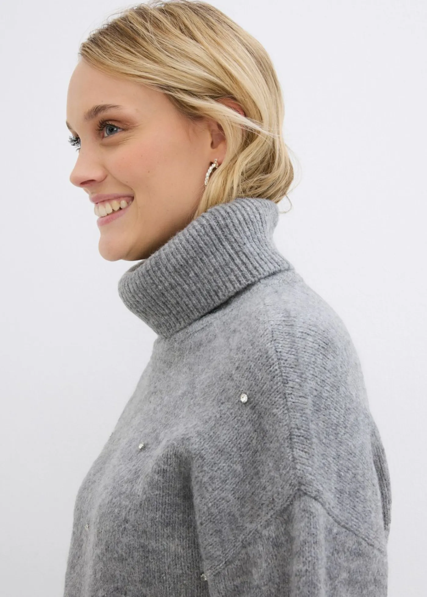 Clearance Jersey de cuello alto Mujer Jerséis|Ropa De Punto