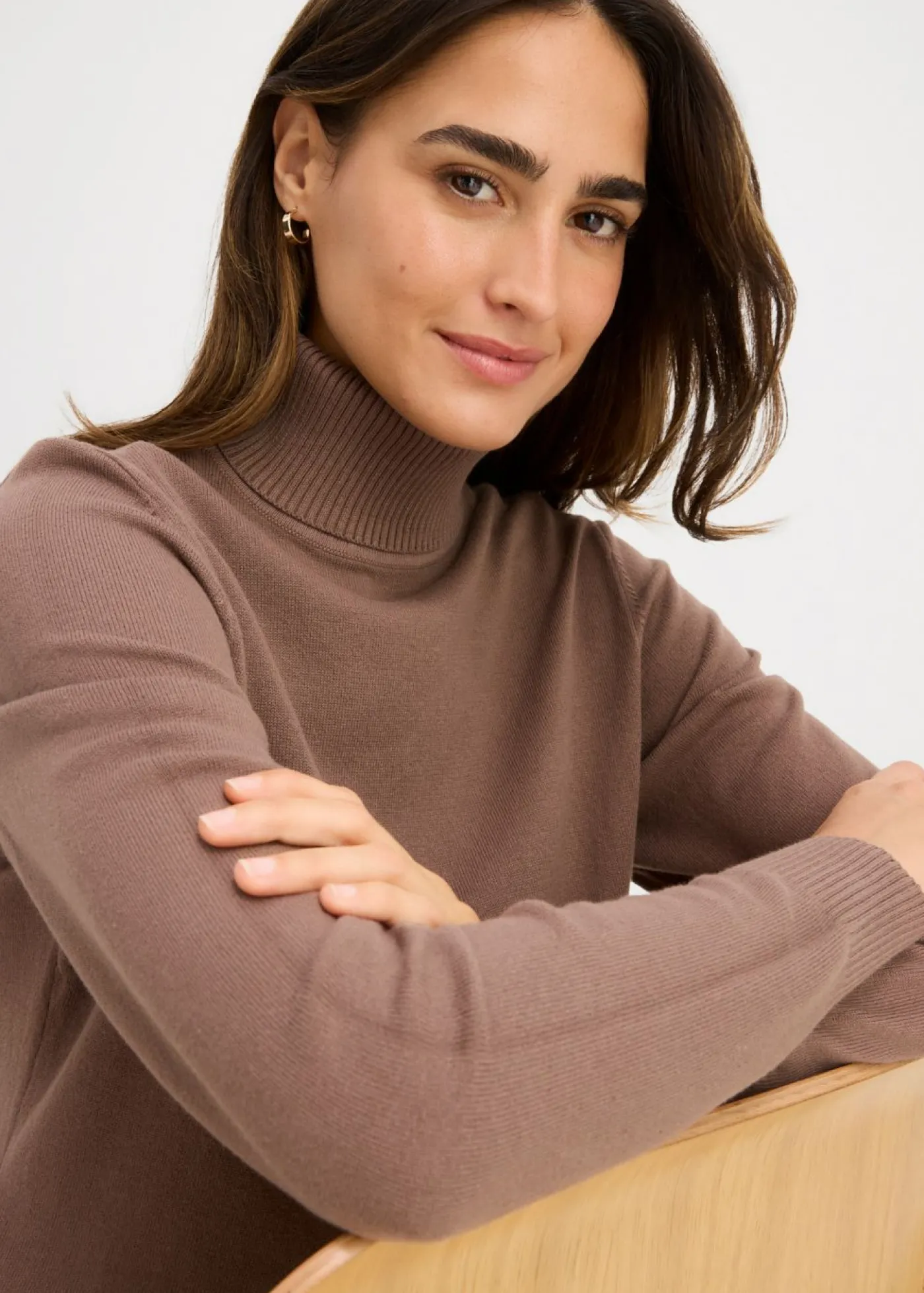Hot Jersey de cuello alto Mujer Básicos|Jerséis