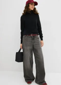 New Jersey de cuello alto Mujer Básicos|Jerséis