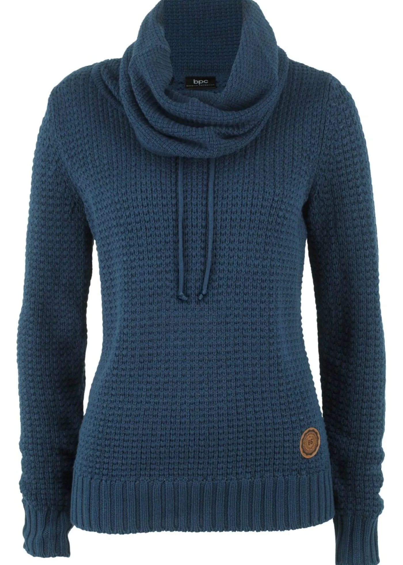 Online Jersey de cuello alto con cordones Mujer Jerséis|Ropa De Punto