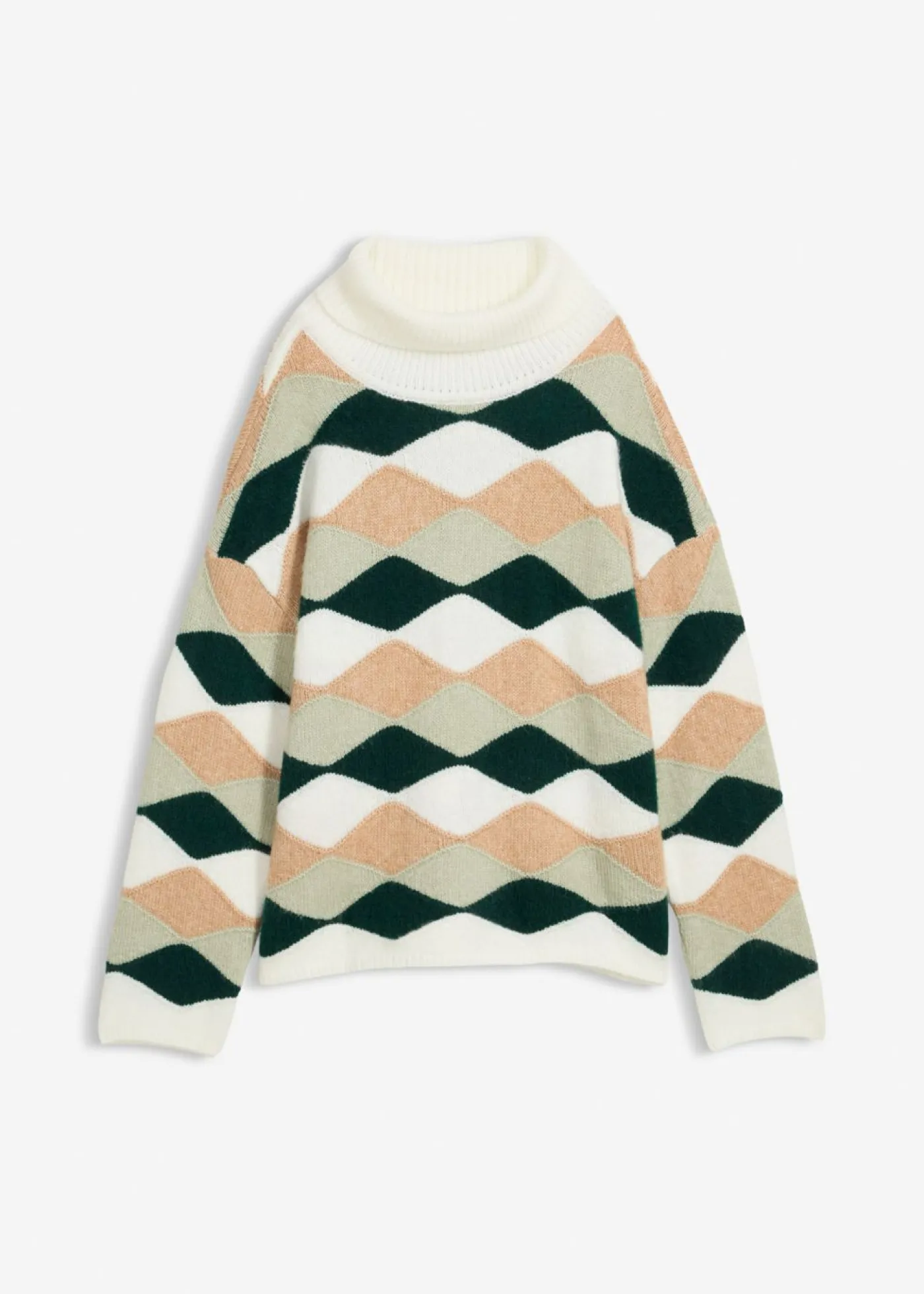 Discount Jersey de cuello alto con patrón Mujer Jerséis|Ropa De Punto