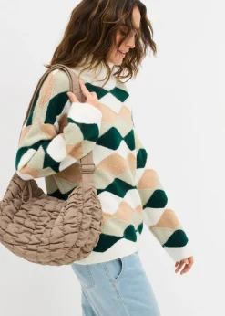 Discount Jersey de cuello alto con patrón Mujer Jerséis|Ropa De Punto