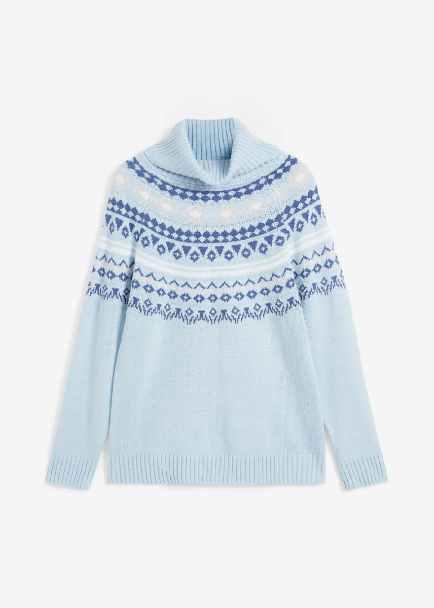 Clearance Jersey de cuello alto con patrón nórdico Mujer Jerséis|Ropa De Punto