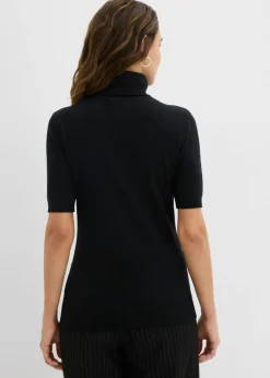 Jersey de cuello alto y manga corta Mujer Básicos|Jerséis