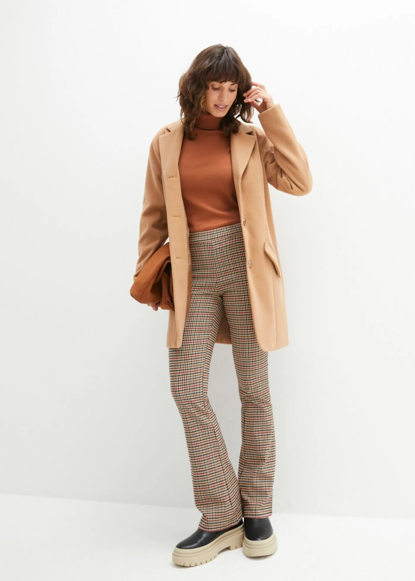 Jersey de cuello alto y manga corta Mujer Básicos|Jerséis