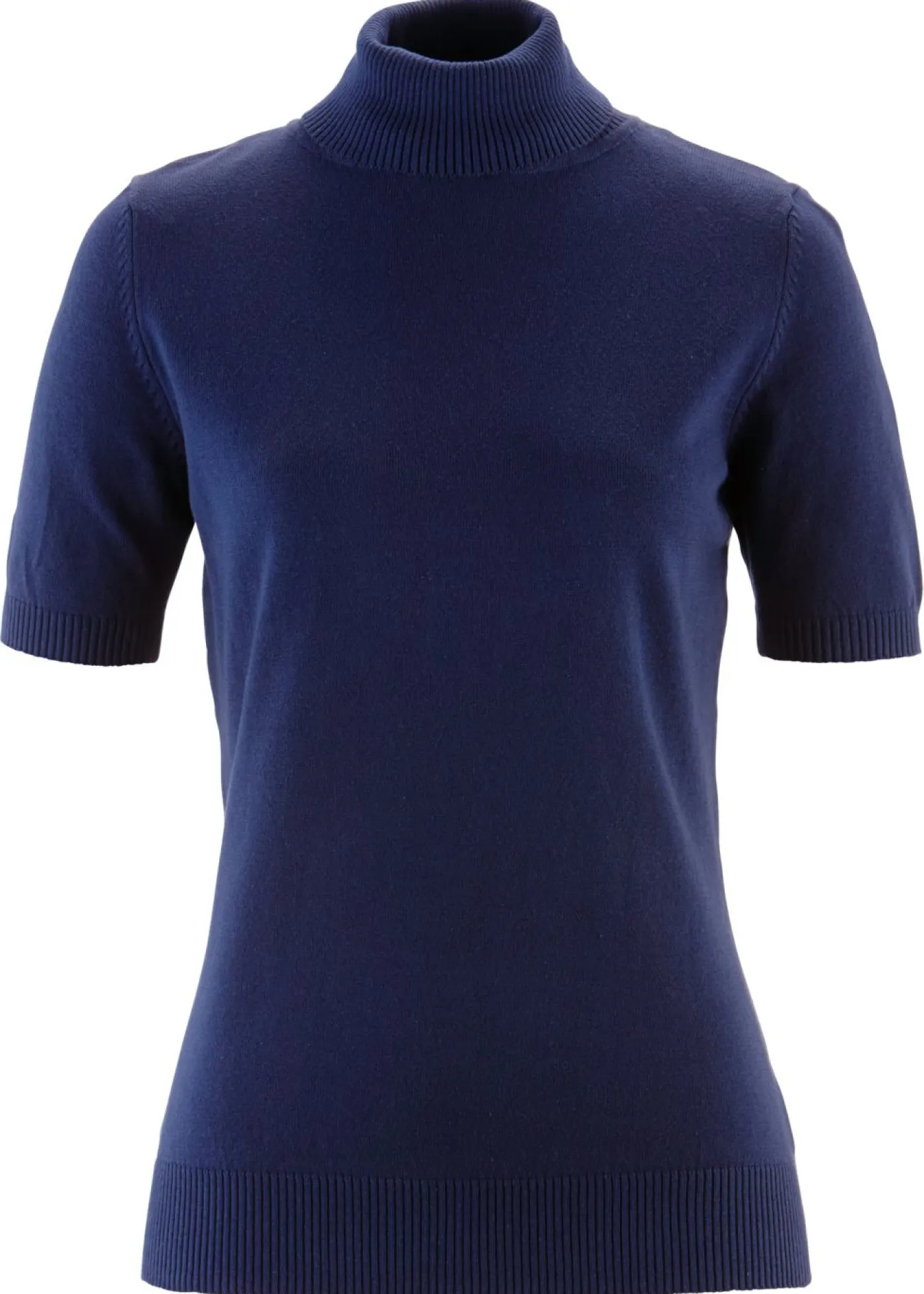 Clearance Jersey de cuello alto y manga corta Mujer Básicos|Jerséis