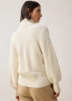 Online Jersey de cuello vuelto con lana merino Mujer Jerséis|Ropa De Punto