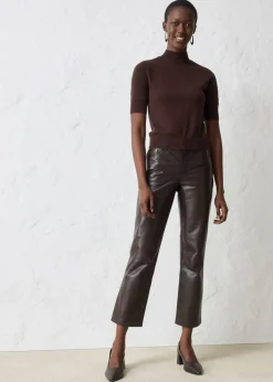 Hot Jersey de cuello vuelto con mezcla de lana suave Mujer Premium|Jerséis