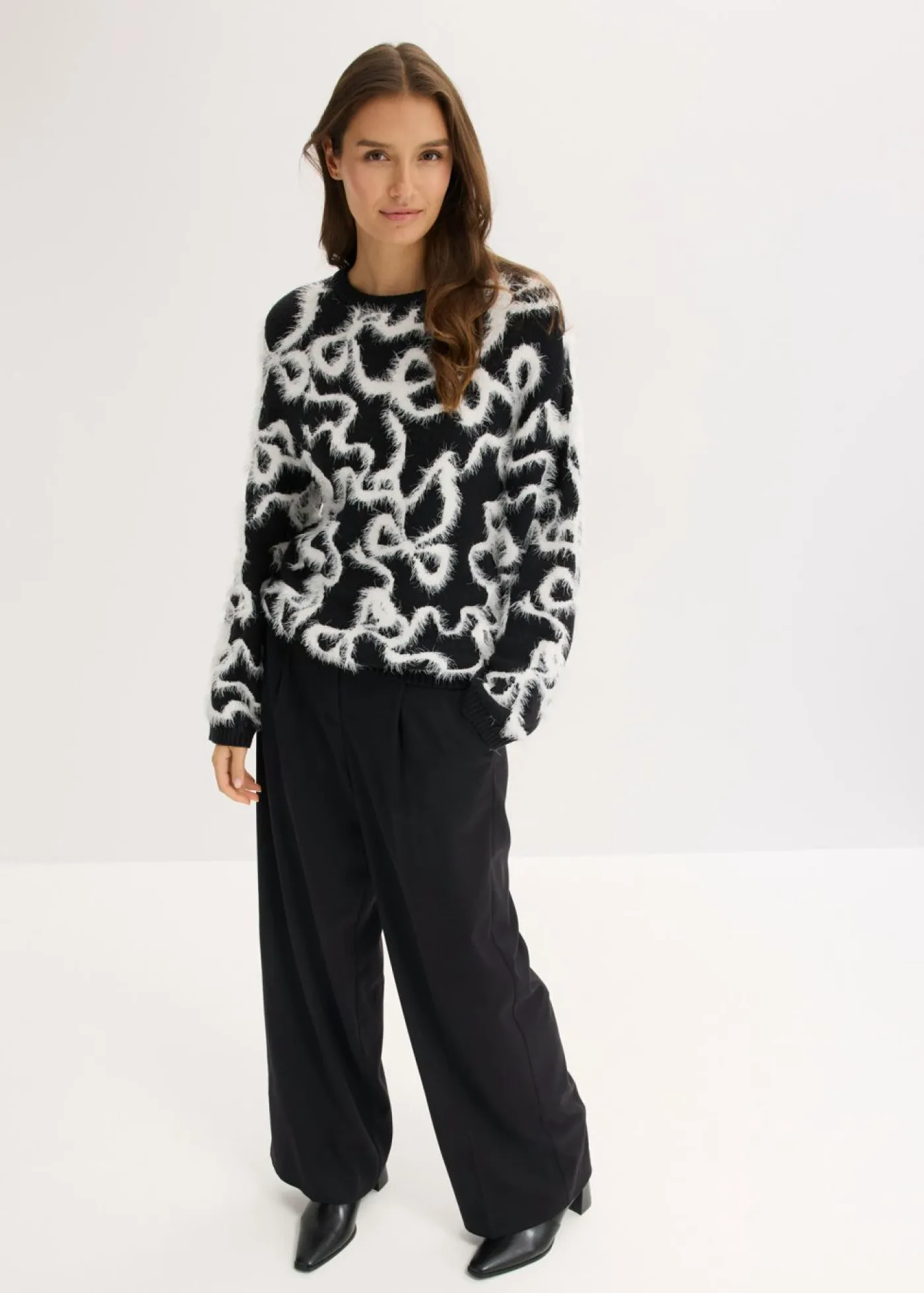 Discount Jersey de jacquard de suave mezcla de viscosa Mujer Jerséis|Ropa De Punto