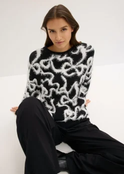 Discount Jersey de jacquard de suave mezcla de viscosa Mujer Jerséis|Ropa De Punto