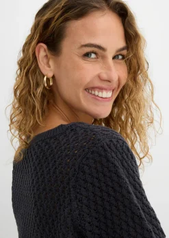 Outlet Jersey de mezcla de algodón con punto estructurado Mujer Ropa De Punto|Jerséis