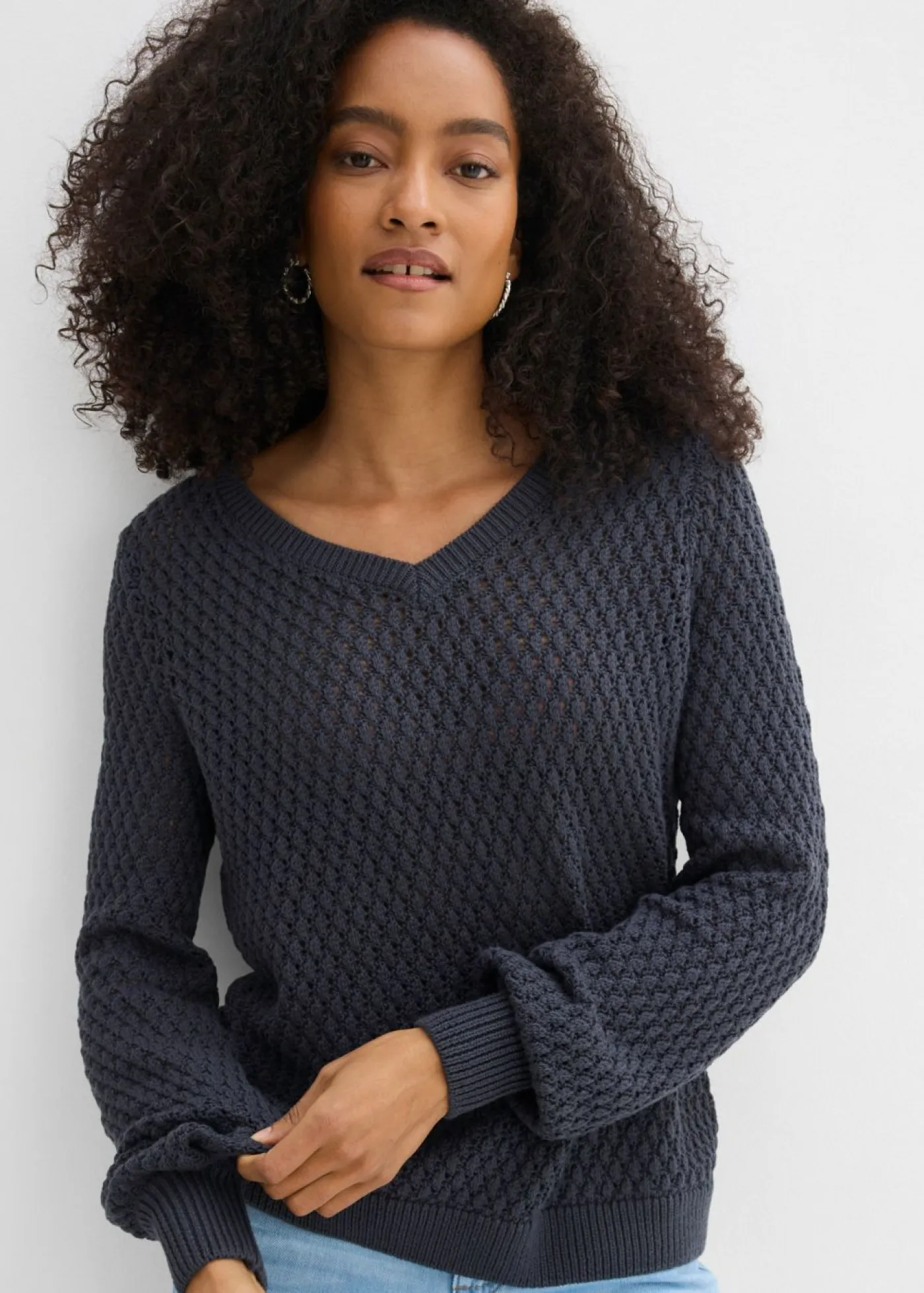 New Jersey de mezcla de algodón Mujer Jerséis|Ropa De Punto