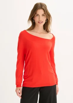 Discount Jersey de mezcla de viscosa fluida Mujer Jerséis|Ropa De Punto