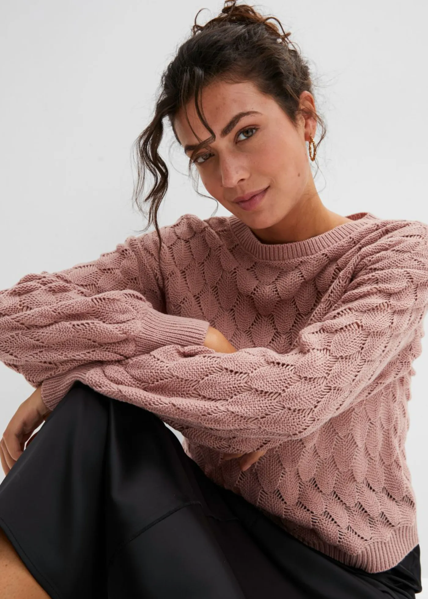 Sale Jersey de punto ajour Mujer Jerséis|Ropa De Punto