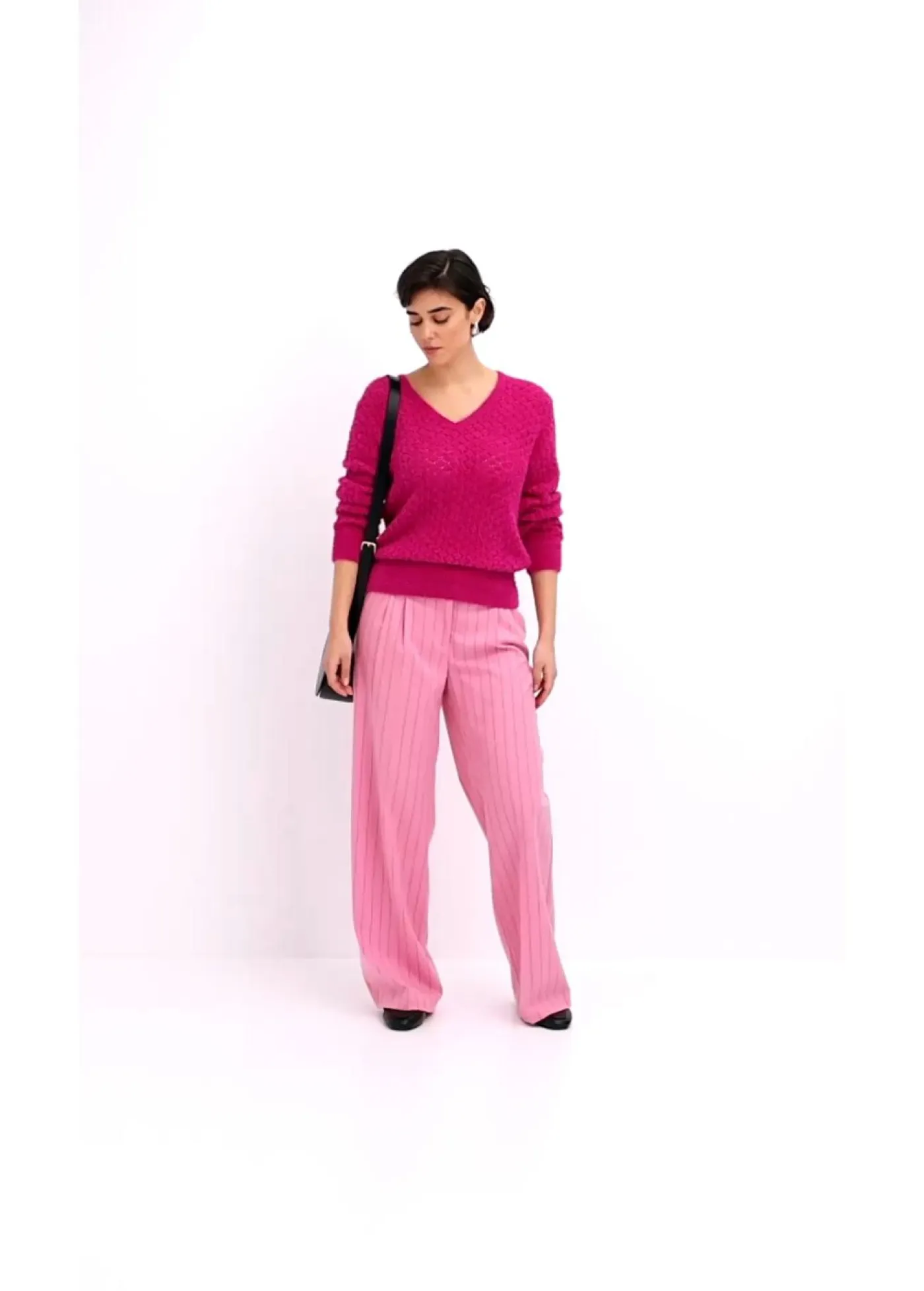 Best Jersey de punto ajour con hilo suave Mujer Jerséis|Ropa De Punto